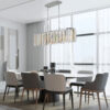 (Same as W1340P189407/L5018) Modern Oval Crystal ceiling chandelier Luxury Home Decor Light Fixture (No Bulbs)