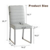4-Pack - Heavy-duty chairs set: 2.1" thick cushion, iron frame, perfect for home or office. Classic colors, great value