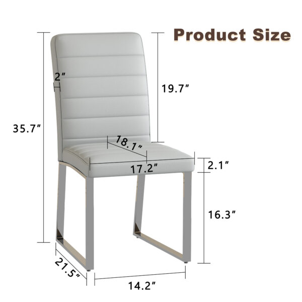 6e473729dff54815a84c8b8b2b103436_380ec7aa44514a47f8c831228e4a9cd4 4-Pack - Heavy-duty chairs set: 2.1" thick cushion, iron frame, perfect for home or office. Classic colors, great value