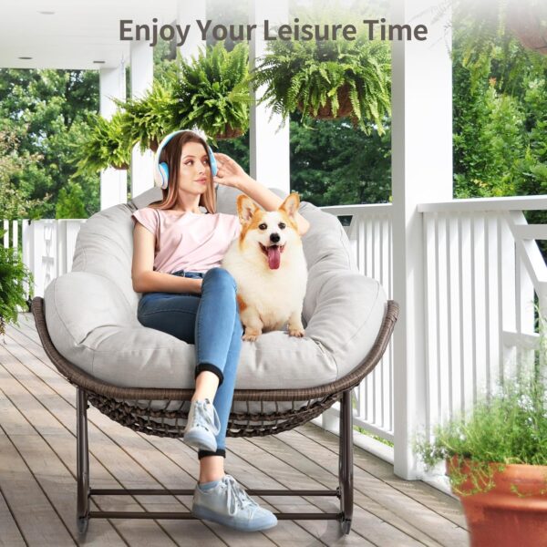 6e88c12114c04b2981e9812cda02c10e_46891a574eb3bfc9ba6fcf8e2a974a27 Outdoor Patio Rocking Chairs, Oversized Papasan Rocking Chair Indoor with Padded Cushion