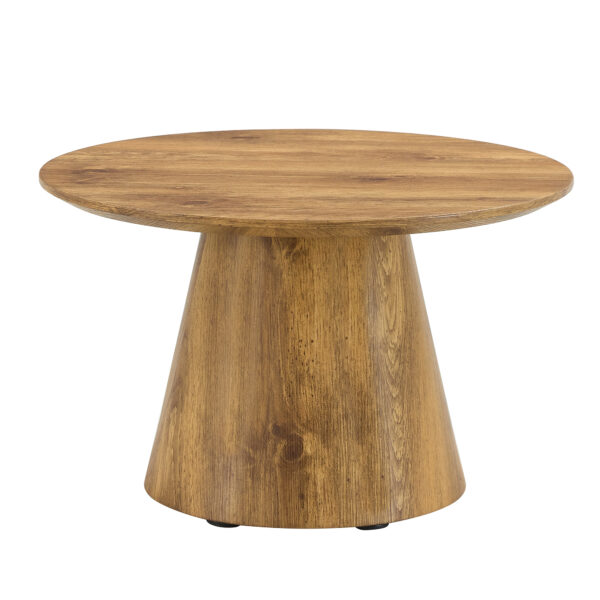 705ce04f57f44254bd854c67b4e0710b_9382903ea4571200f104e13cd8b2929b Natural Wood Grain MDF Round Coffee Table - 25.6" Diameter, 15.7" Height.Natural Wood Grain Texture Sticker,Exquisite Wood Grain Surface,Flexible MatchingMRound Tabletop Design.