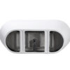 67" Acrylic Freestanding Bathtub, stand alone bathroom tub, Glossy White, Toe-tap Chrome Drain, cUPC Certified