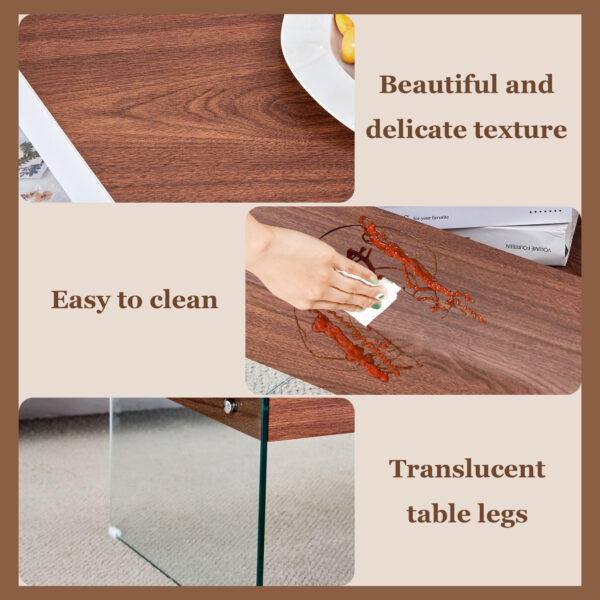 713055e4725447b9aca34bc9dc5d60c6_0e63f00e2f799c75ce58b6675bcbecb3 Multifunctional Lift Top Coffee Table -Dark Wood Color Grain Sticker, Essential for Modern Homes.Tempered Glass Legs,Lift Top Feature.Perfectly Fitting Into Living Rooms And Office.