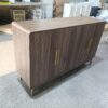 Sideboard Buffet Cabinet With Storage ,Carved 4 Door Sideboard,Multifunctional Accent Cabinet With Adjustable Layer Board For Living Room, Entryway, Hallway, Office, Kitchen and Dining Room