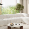 122" Modern L-Shaped Sectional Sofa with High-Density Fully Compressed Sponge and Chaise Lounge, 2-Piece Set, Fully Assembled Right Hand Facing, Perfect for Living Room, Lounge