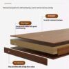 (UPGRADED) Rotating Bookshelf, 360 Display Corner Bookshelf for Small Space, 6 Tier Bookcase Storage Rack with Wheels, Wood Narrow Organizer for Bedroom, Living Room, Study Room, Walnut Brown, Shelves