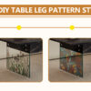 Multifunctional Lift Top Coffee Table -Black Marble Pattern, Essential for Modern Homes.Tempered Glass Legs,Multiple Color Options,Lift Top Feature.Perfectly Fitting Into Both Living Rooms And Office.