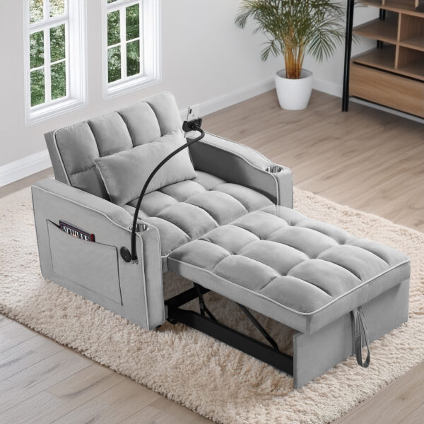 7c473217e1b24708a010086d26abdbfb_220f01bbc6d0c325c1726477d0577105 Convertible Sleeper Chair Sofa Bed Adjustable Pull Out Sleeper Chair Bed Multi-Pockets Folding Sofa Bed for Living Room Bedroom Small Space,3-in-1 Sofa Bed