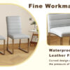 4-Pack - Heavy-duty chairs set: 2.1" thick cushion, iron frame, perfect for home or office. Classic colors, great value