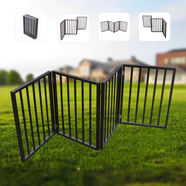 7f89899242794b82b0cf1e099f3320d8_20210407_710c9e1651b6a1497739473e9fad00f8 Pet Gate - Dog Gate for Doorways, Stairs or House – Freestanding, Folding, brown, Arc Wooden