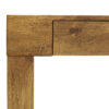 Elegant Natural Wood Grain Bar Table-50 Inches Long, a Practical Choice for Modern Homes.Wood Grain Texture Sticker,Equipped With Two Drawers.Serving As A Bar Table Or A Desk.