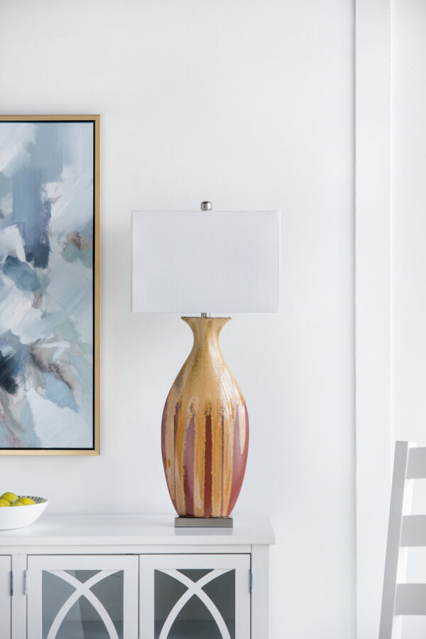 16x10.5x36" Ceramic Table Lamp