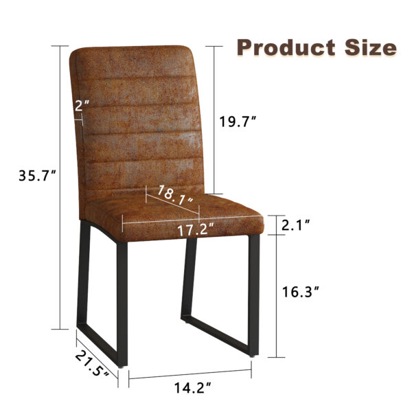 8312eadbf41a409795f6461e7e1191e4_e70ff60f117d5fef60a8083df7c462ca 2-Pack - Premium PU office/dining chairs with high-density foam, sturdy iron legs (electroplate/spray paint), multiple colors. Easy assembly