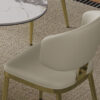 Dining Chairs Set of 2, Modern Design Home Chairs, PU Leather Metal Dining Chairs for Kitchen Dining Room-Grey