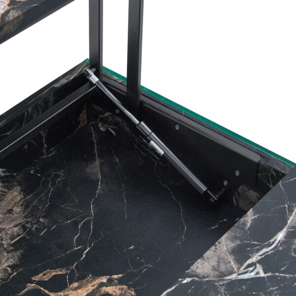 869e6875c41a47b6b26f5667d239b261_55a440dbbdb64e620e25c25b4b4a8179 Multifunctional Lift Top Coffee Table -Black Marble Pattern, Essential for Modern Homes.Tempered Glass Legs,Multiple Color Options,Lift Top Feature.Perfectly Fitting Into Both Living Rooms And Office.
