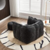 Soft Bean Bag Chair with High Resilient Foam(Chips)for living room and bedroom,Comfortable Square Lazy Sofa with Footstool, Cover for Adults to Gaming, Reading, and Watching TV