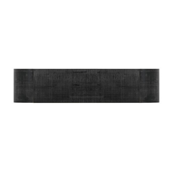 Mirod 52" Wood Console Table with Curved Edge, Natural Texture, Perfect for Entryways and Living Rooms