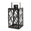 ANTON  14"H STAINLESS STEEL LANTERN