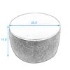 Round Storage Ottoman, 2 in 1 Function, Work as End table and Ottoman, Navy (25.5"x25.5"x14.5")