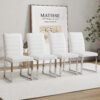 4-Pack - Heavy-duty chairs set: 2.1" thick cushion, iron frame, perfect for home or office. Classic colors, great value W1151134525