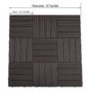 9 PCS heavy-duty & recyclable Wood-Plastic Interlocking Deck Tiles 11.8" x 11.8"- Waterproof Outdoor and Indoor Flooring for Patio, Balcony, Porch, Backyard, Bedroom (Coffee)