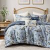 7PCS Queen Vintage Floral Comforter Set