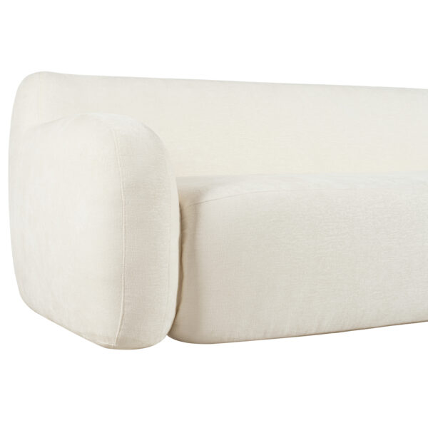 U_Style 81.5" Minimalist Compression Sofa, Curved Design, 3-Seater Casual Sofa for Living Rooms, Bedrooms, and Apartments