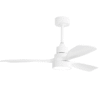 48 Inch Indoor Wood Ceiling Fan With Light 3 Solid Wood Blades Remote Control Reversible DC Motor For Living Room