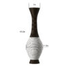 39-Inch Tall Standing Designer Floor Vase - Durable Artificial Rattan - Elegant Two-Tone Dark Brown Finish - Ideal Decor Accent for Living Room, Bedroom, Entryway - Stylish Home Decor Statement Piece