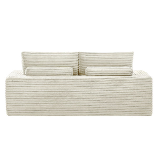 9569ed901ecc40a88375101a93719d82_e5ba9fa9515425cd90ed152643c24307 Luxurious Sectional Sofa,Corduroy L-Shaped Couch with Movable Ottoman, Oversized Comfy Couch with Zippered Backrest for Living Room,Apartment,Office