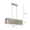 (Same as W1340P189407/L5018) Modern Oval Crystal ceiling chandelier Luxury Home Decor Light Fixture (No Bulbs)