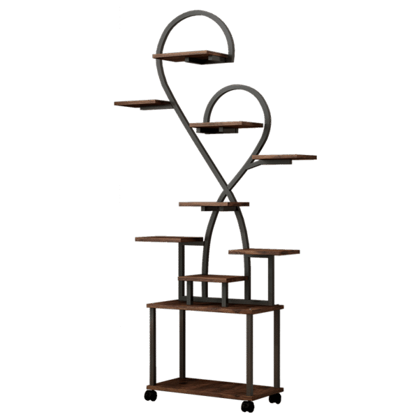 95fda39526134f6aba35d62eda05b6b6_a06a856484b66885c53789b466b55f1c (Heart Shape) Plant Stand Indoor with Grow Lights, Tiered Indoor Plant Shelf, Metal Plant Flower Holder Stand, S-Shaped Plant Rack for Home, Patio,Plant Stand,Plant Stand Indoor