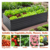 8X4X2ft Galvanized Raised Garden Bed Kit, Rectangular Large Metal Deep Root Planters for Outdoor Plants Vegetables Flowers Herb, 481 Gallon Capacity