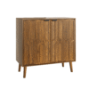Sideboard Buffet Cabinet with Storage, Farmhouse Buffet Cabinet With Paper Clip Design, Wood Coffee Bar Storage Cabinet for Kitchen, Dining Room, Living Room, Entryway, Walnut,31.5" W