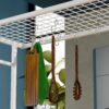 Kitchen Island with Storage Space, Breakfast Bar with Folding Flip-Up Panel, Large Storage Cabinet Shelves and Drawers, Large Coffee Bar Table with Hooks, White