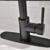 Purifier Kitchen Faucet Drinking Water Faucet With Roll Up Dish Drying Rack, Pull Down Water Filter Kitchen Sink Faucets (Matte Black)