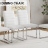 4-Pack - Heavy-duty chairs set: 2.1" thick cushion, iron frame, perfect for home or office. Classic colors, great value W1151134525