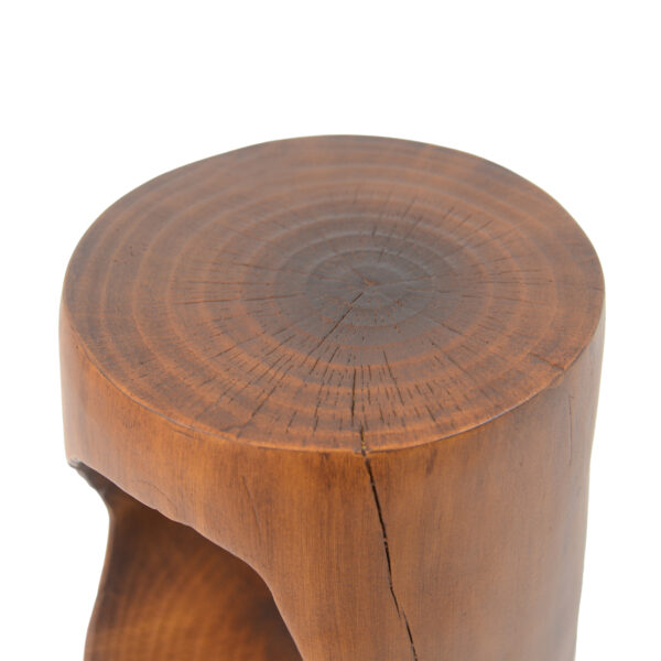 99db57ea0d4c4835ae4996c03e86d950_8d51800677d255bc40fba5466395b792 MGO Hollow Side Table, Wood-like texture,antique brown Color