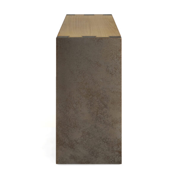 Mirod Vintage Industrial Console Table - Classic Minimalist Design with Premium Wood Veneer and Distressed Finish