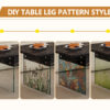 Multifunctional Lift Top Coffee Table -Black Marble Pattern, Essential for Modern Homes.Tempered Glass Legs,Multiple Color Options,Lift Top Feature.Perfectly Fitting Into Both Living Rooms And Office.