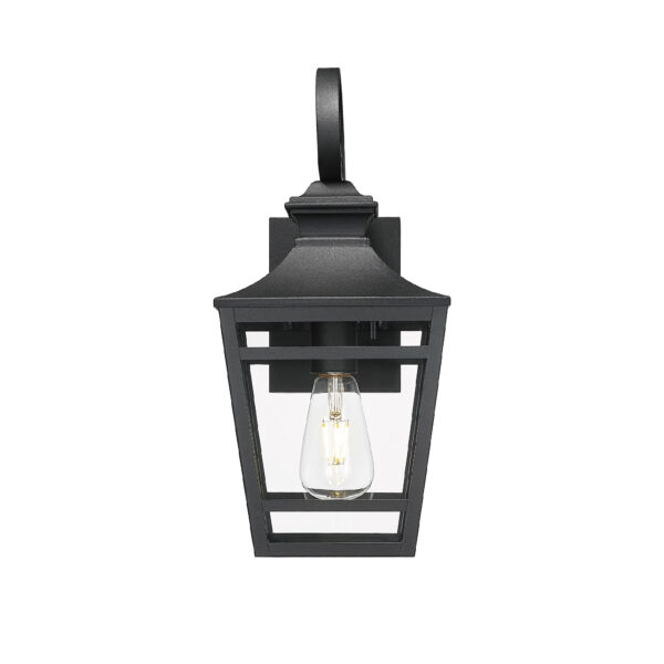 Large Outdoor Wall Lights for House, 16.5inch Exterior Lighting Fixtures Wall Mount Outdoor Porch Lights Waterproof Black Outdoor Sconce Lights with Clear Glass for Patio Hallway Garage (2 pack)