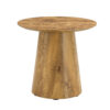 Natural Wood Grain MDF Round Coffee Table - 21.6" Diameter, 19.7" Height.Natural Wood Grain Texture Sticker,Exquisite Wood Grain Surface,Flexible MatchingMRound Tabletop Design.