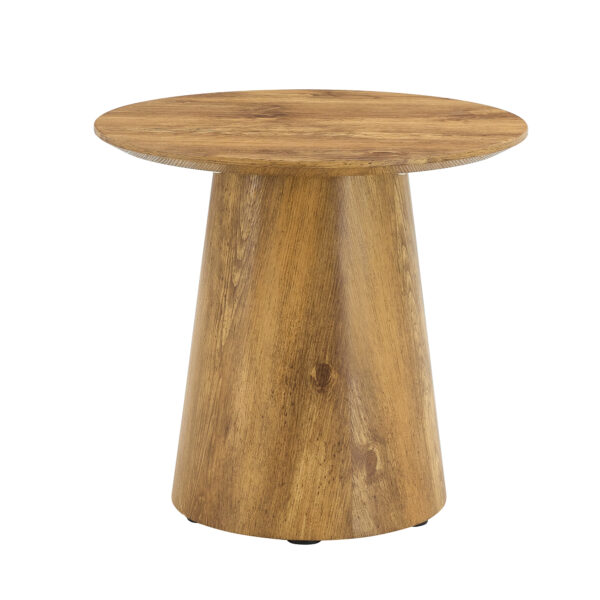 9e708c10ee0047c180483ac8d5b01f46_977ab3dcb3e5bdc541e95a56559e1ca6 Natural Wood Grain MDF Round Coffee Table - 21.6" Diameter, 19.7" Height.Natural Wood Grain Texture Sticker,Exquisite Wood Grain Surface,Flexible MatchingMRound Tabletop Design.