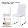 4-Pack - Heavy-duty chairs set: 2.1" thick cushion, iron frame, perfect for home or office. Classic colors, great value W1151134525