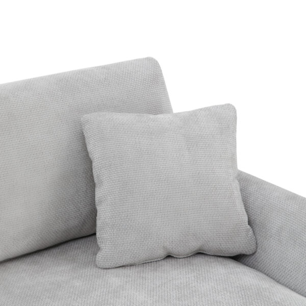 119*55" Modern Oversized Sectional Sofa,L-shaped Luxury Couch Set with 2 Free pillows,5-seat Chenille Indoor Furniture with Chaise for Living Room,Apartment,Office,2 Colors