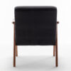 Mid-Century Modern Chair, Living Room Chair with Solid Wood Frame, Accent Chair Extra-Thick Backrest, Wingback Chair for Bedroom, Reading Room, Living Room, Lounge Chair Indoor