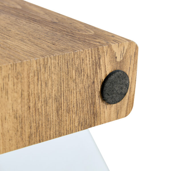 31-inch white marble-textured pentagonal coffee table - wooden triangular base, with a load-bearing capacity of 250 pounds, sturdy and durable, suitable for use in living rooms, cafes,.W1151138529