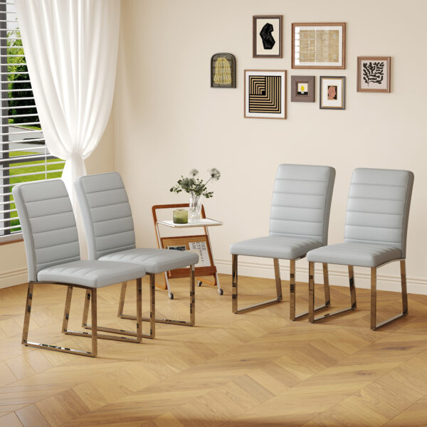 a23f849cf318497aadf5328c6a380a3a_c62c809e0983c575db7d411c724b7e28 4-Pack - Heavy-duty chairs set: 2.1" thick cushion, iron frame, perfect for home or office. Classic colors, great value