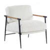Leisure chair lounge chair velvet White color