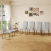 6-Pack - Bulk deal! Dense foam padded chairs, durable iron base (black/electroplated), ideal for workplaces or restaurants.